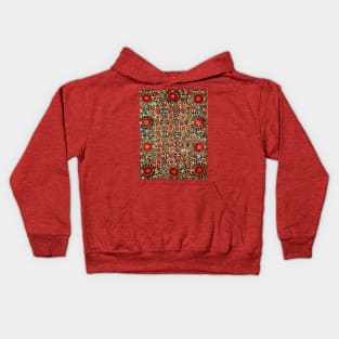 19th Century Suzani Bed Cover Kids Hoodie